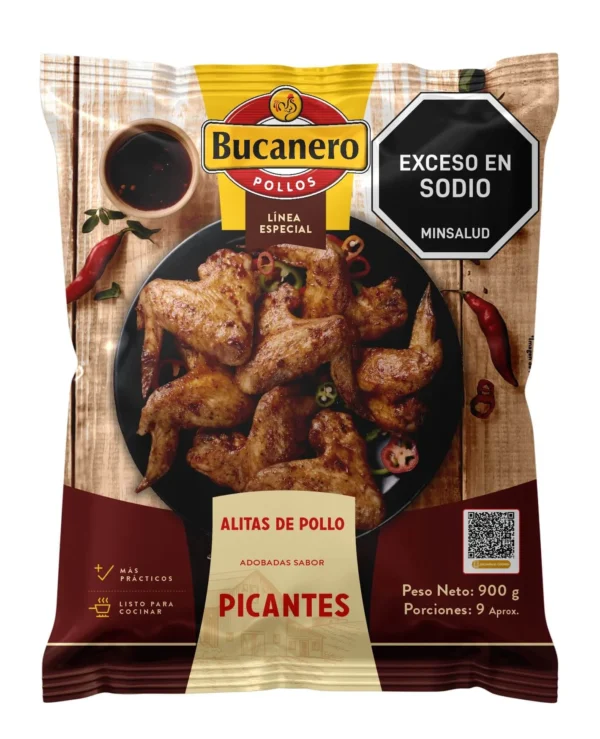 Alitas De Pollo Picantes Bucanero X 900 GR