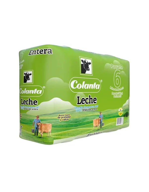 Pack Leche Entera Colanta x 6 UND