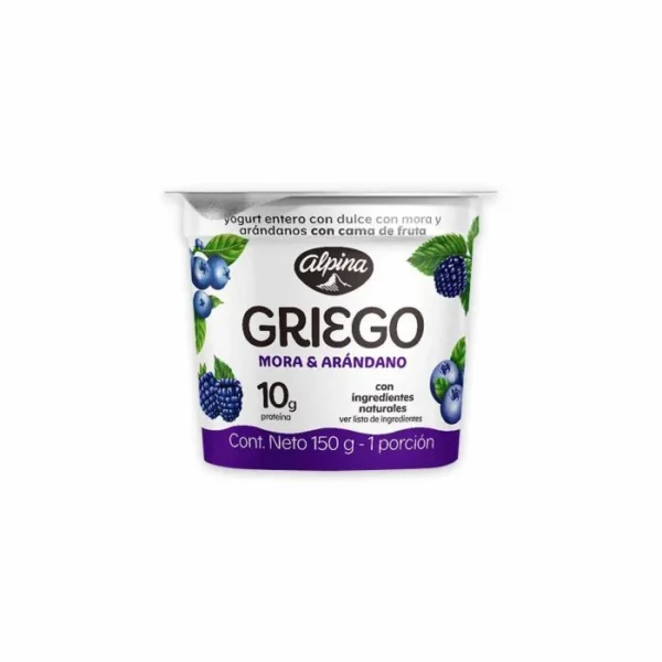 Yogurt Griego Mora Arandanos Alpina x 150 GR