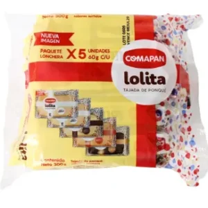 Lolita Tajada De Ponqué Comapan X 5 Und