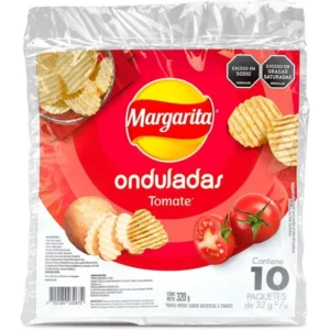 ONDULADAS SABOR TOMATE MARGARITA X 10UND